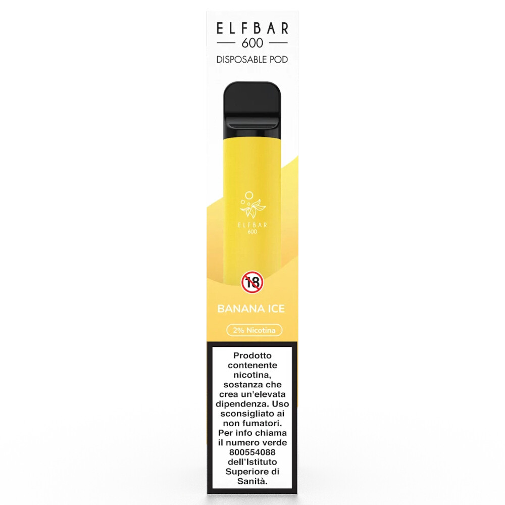 Elfbar 600 Disposable Electronic Cigarette Banana Ice 20mg ml