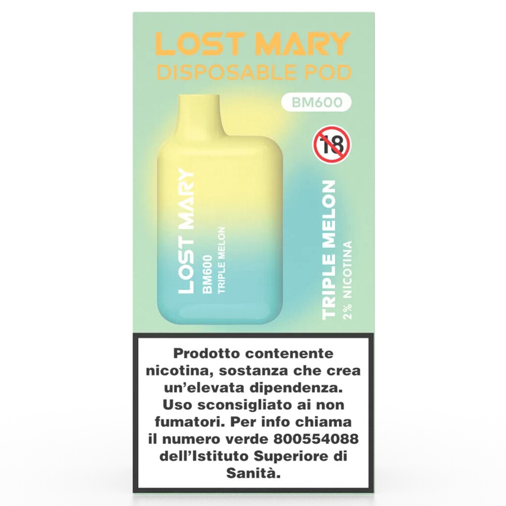 Lost Mary Bm Sigaretta Elettronica Usa E Getta Triple Melon Mg Ml