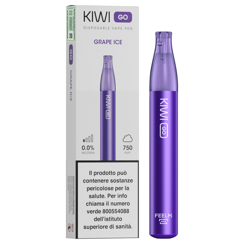 Kiwi Go Sigaretta Elettronica Usa e Getta Grape Ice